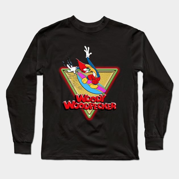 WOODY WOODPECKER TRI Long Sleeve T-Shirt by hackercyberattackactivity